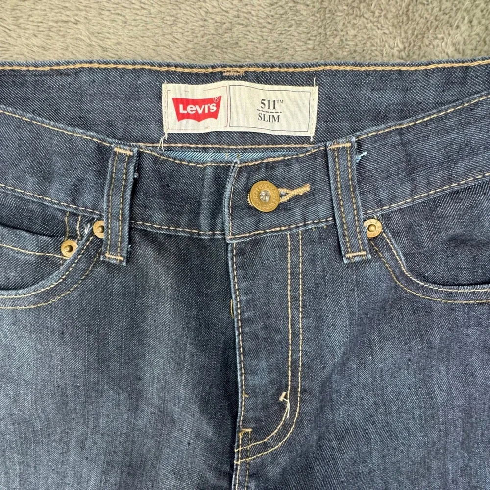 Levi's 511 Slim Fit‎ Dark Wash Jeans Women's Size 18 Reg W29 L29